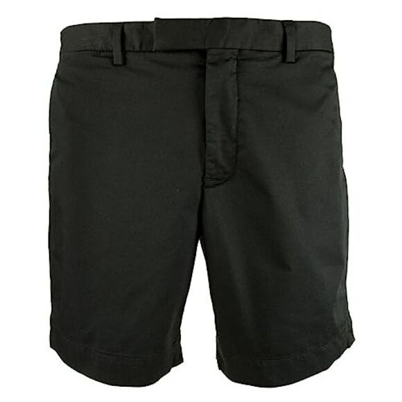 Men's Stretch Straight Fit Shorts Black 30 - Picture 4 of 6